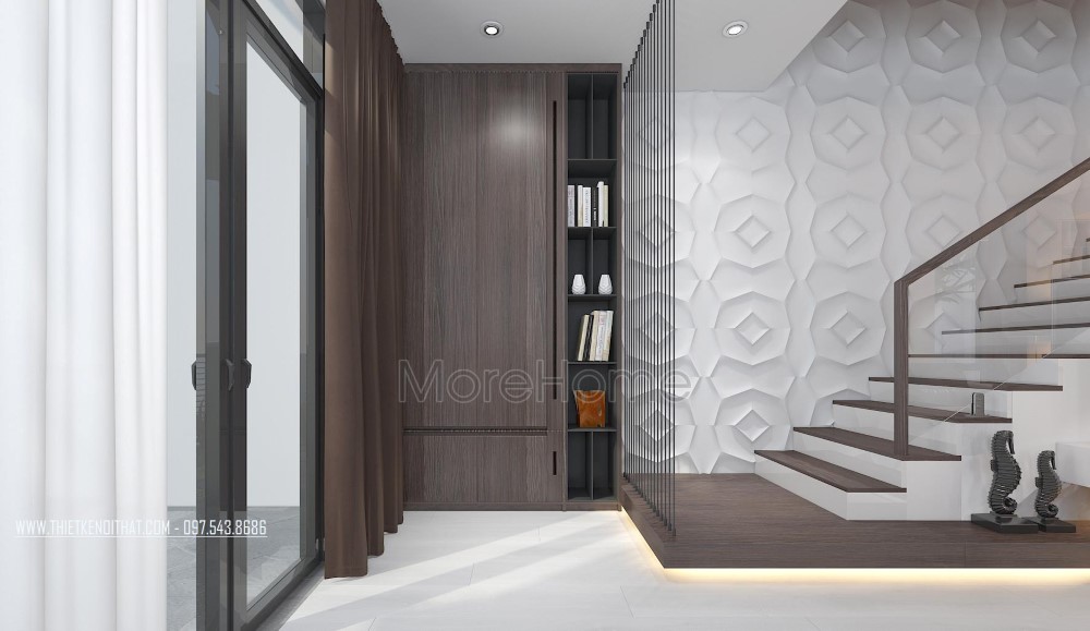 Cầu thang kính cường lực Hà Nội